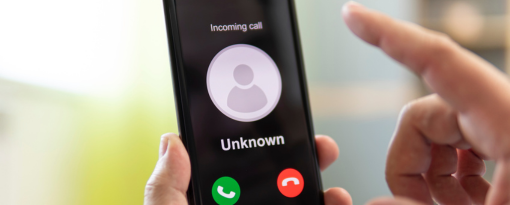 Incoming call from an unknown caller