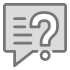 Icon illustration of a question mark