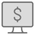 Icon illustration of a computer