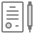 Icon illustration of a document